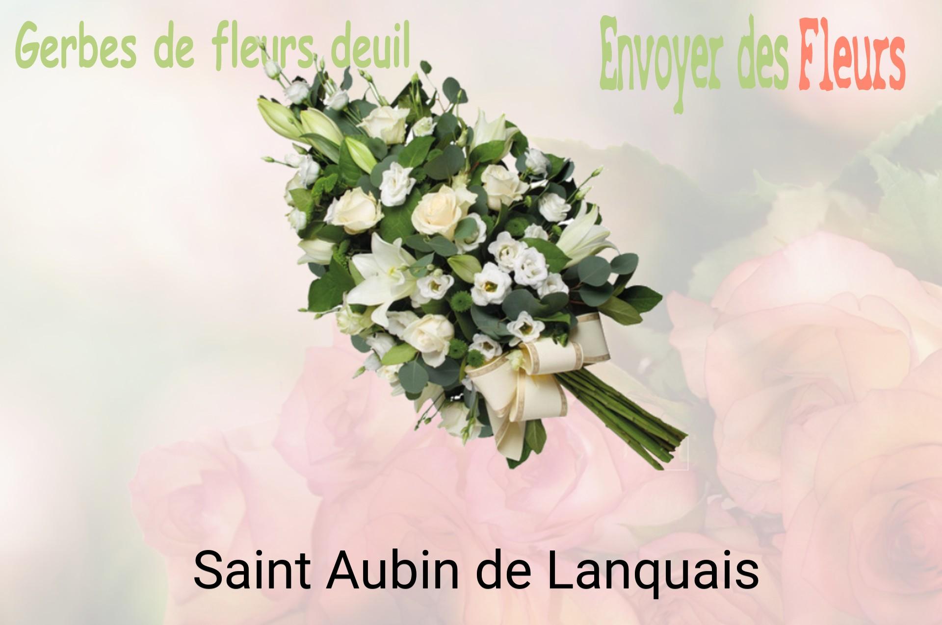 Gerbe de fleurs de deuil livrée à Saint-Aubin-de-Lanquais